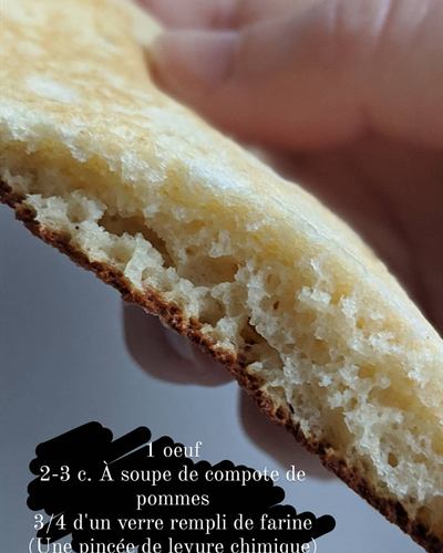 Pancakes à la compote de pommes
