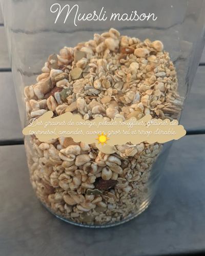 Muesli maison aux graines et sirop d'érable