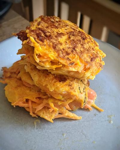 Galettes aux carottes ultra rapides