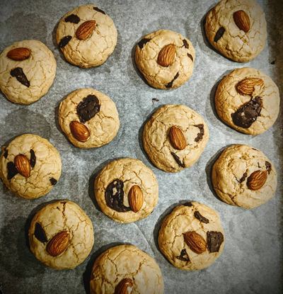 Cookies amande, café et chocolat
