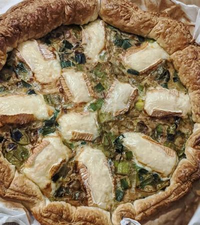 Quiche poireaux et fromage