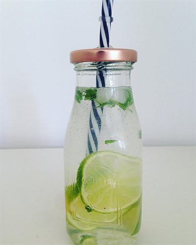Eau fraîche citron vert et menthe