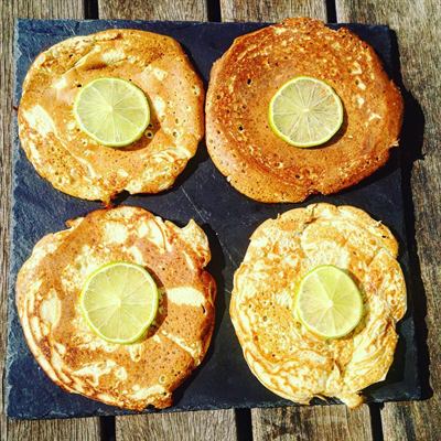 Pancakes au citron et au miel