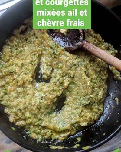 Riz complet aux courgettes-ail-huile d’olive