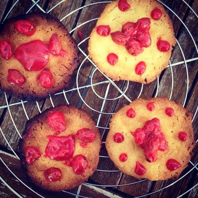 Biscuits sablés aux pralines roses
