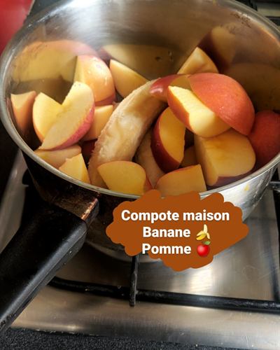 Compote maison pomme-banane