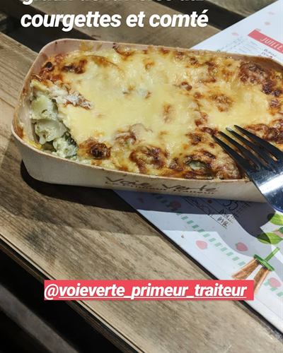 Gratin de ravioles aux courgettes et comté