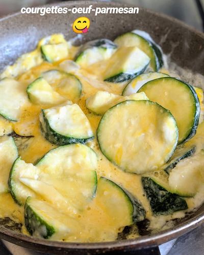 Courgettes gratinées à l'œuf et au parmesan