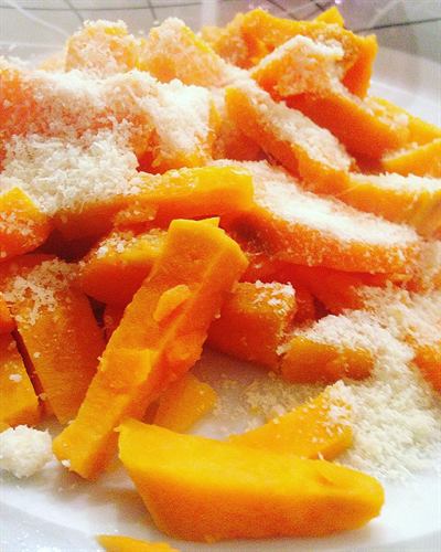 Patates douces au parmesan