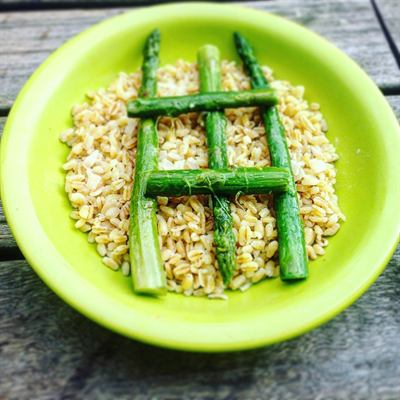 Blé aux asperges