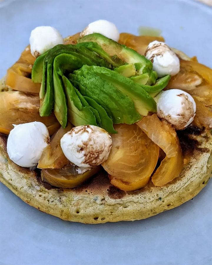 Pancake fluffy aux asperges