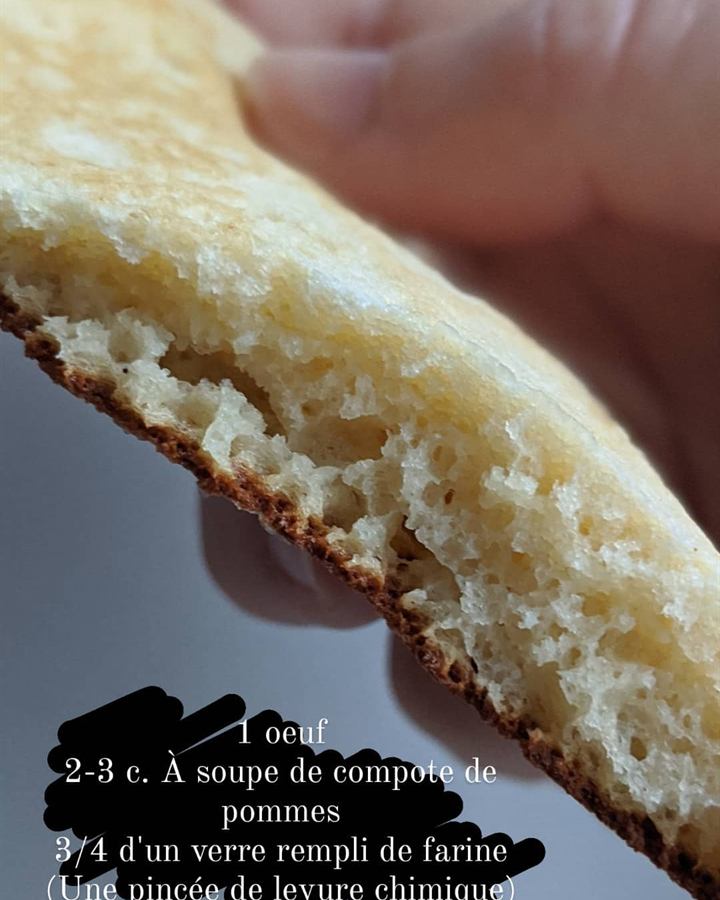 Pancakes à la compote de pommes