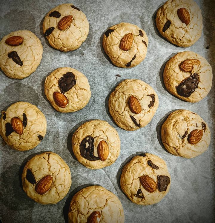 Cookies amande, café et chocolat