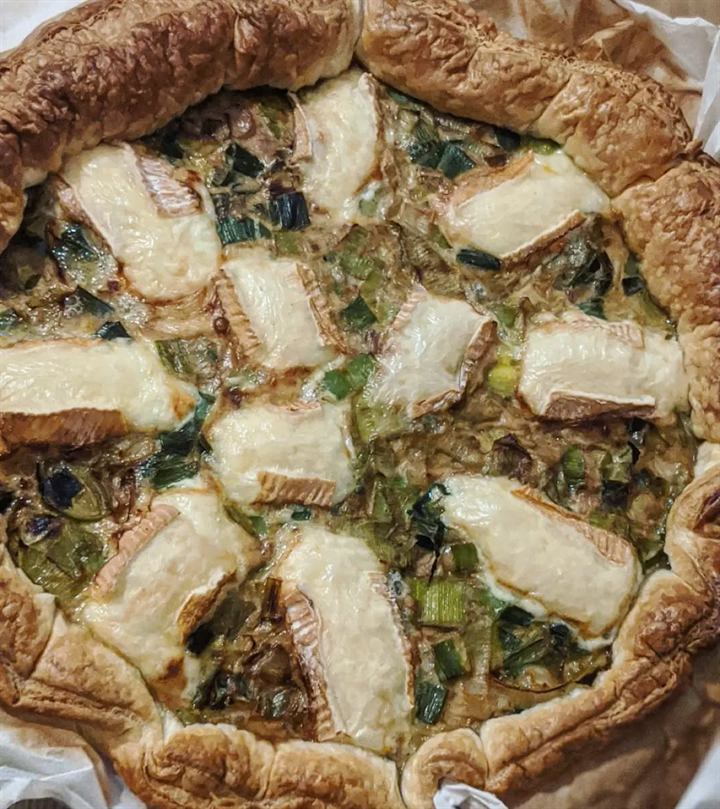 Quiche poireaux et fromage