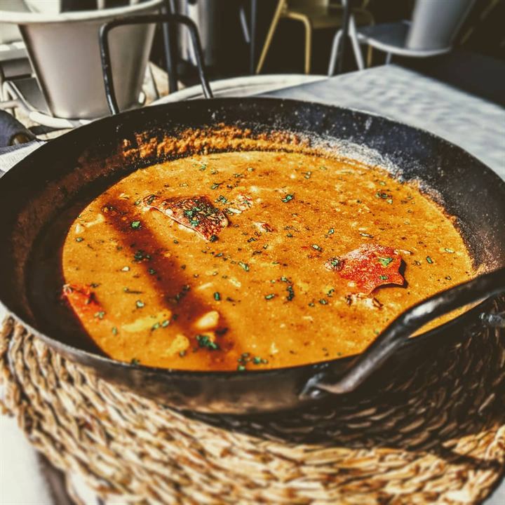Bouillon de riz au crabe