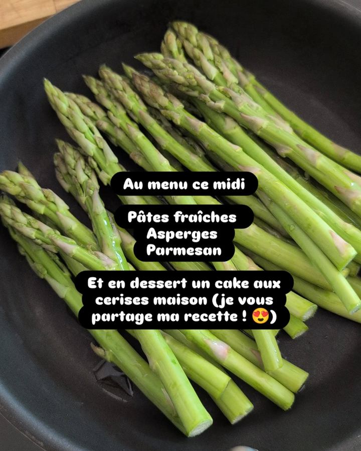 Pâtes fraîches aux asperges et parmesan