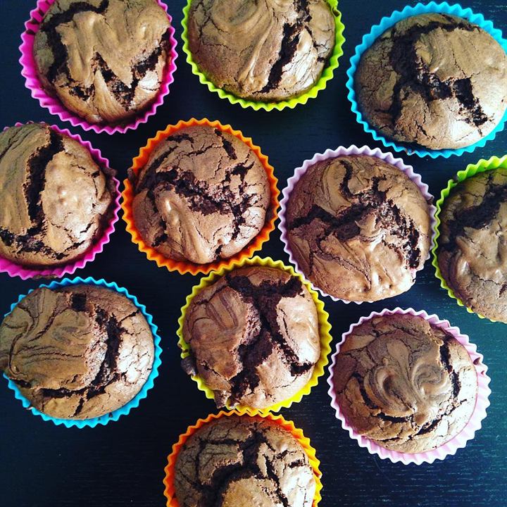 Muffins au chocolat pour le brunch
