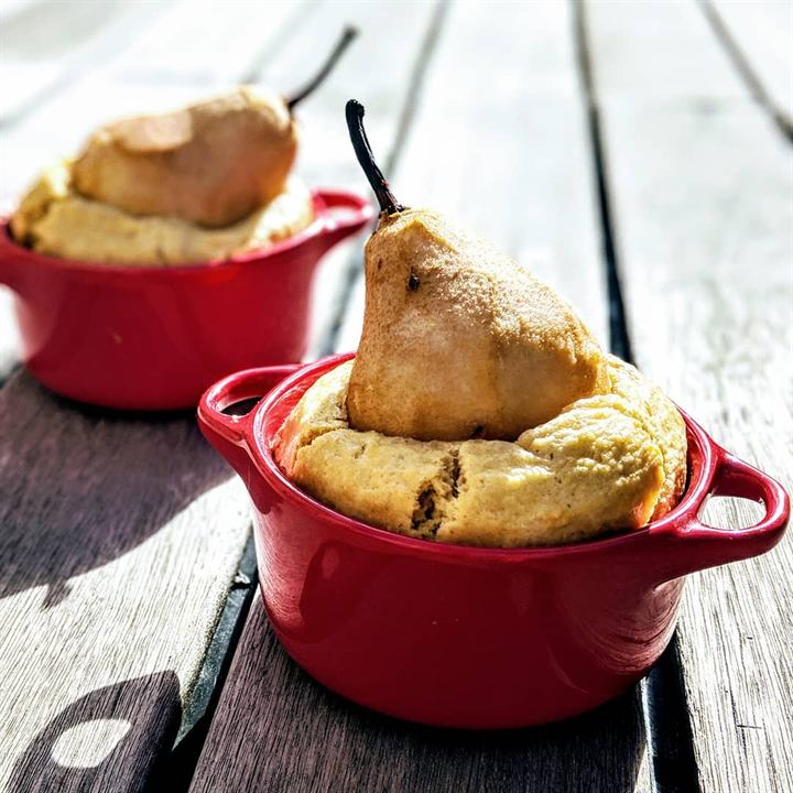 Moelleux poire, amandes et cannelle