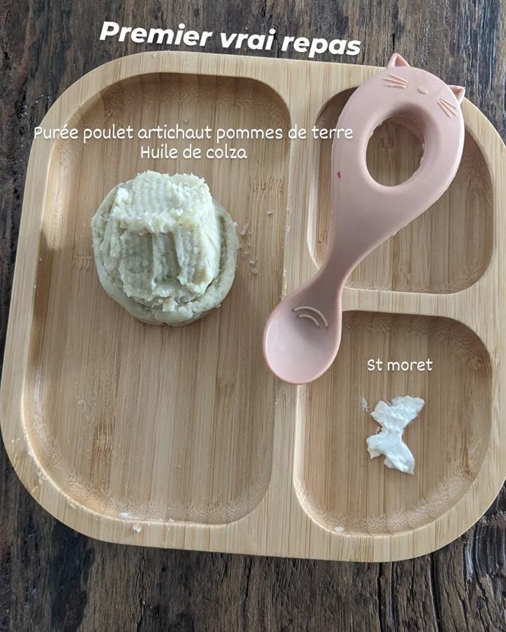 Purée poulet, artichaut et pommes de terre pour bébé
