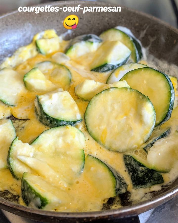 Courgettes gratinées à l'œuf et au parmesan