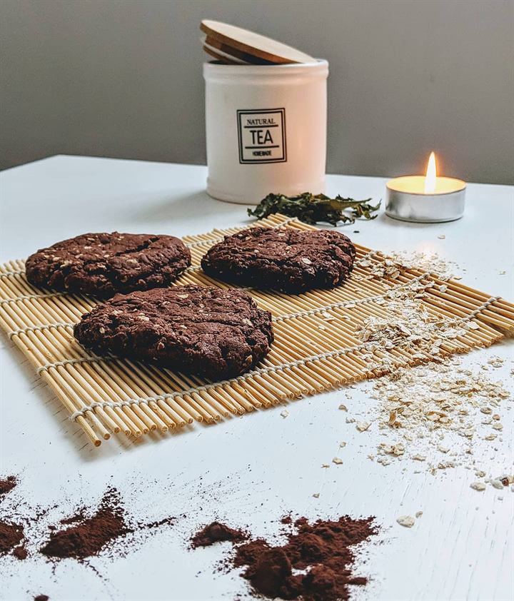 Cookies au chocolat et flocons d'avoine