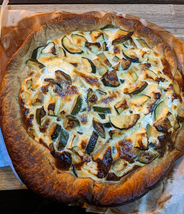 Quiche courgettes et brebis
