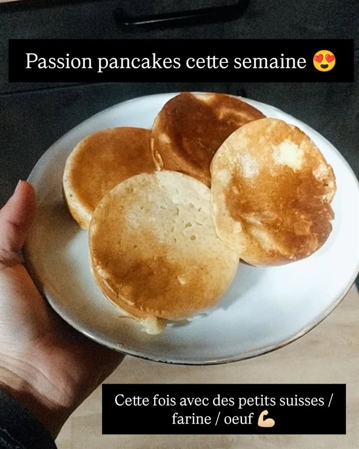 Pancakes aux petits-suisses