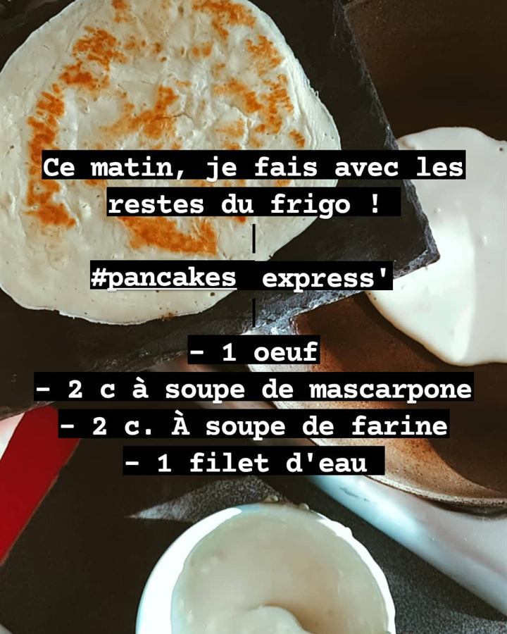 Pancakes express au mascarpone