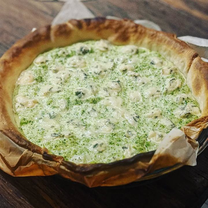 Quiche brocolis et bleu