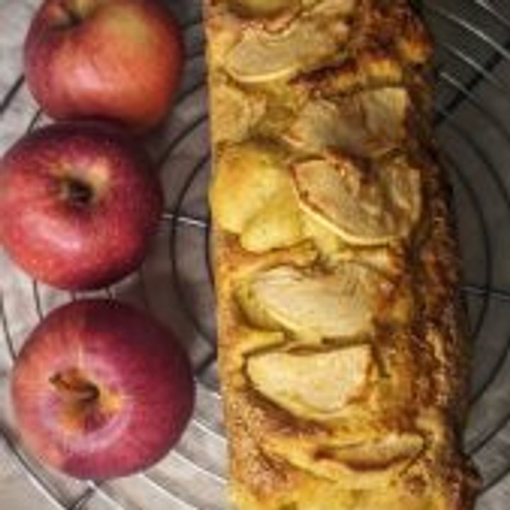 Cake moelleux aux pommes sans matière grasse