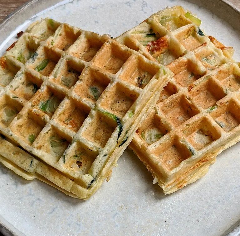 Gaufres courgettes-feta