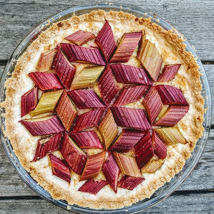 Tarte à la rhubarbe maison