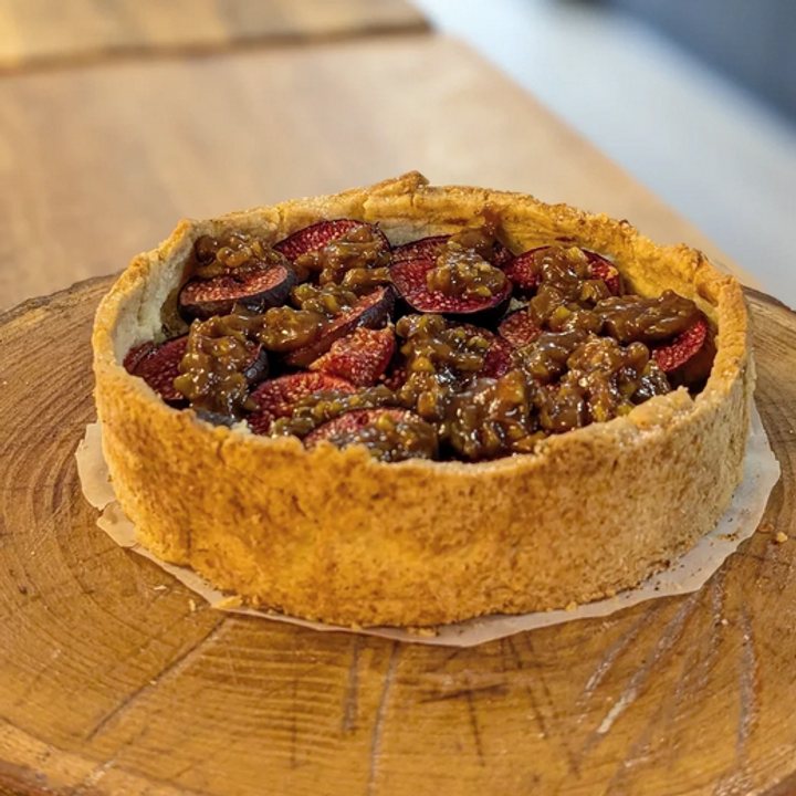 Tarte pistache amande et figues