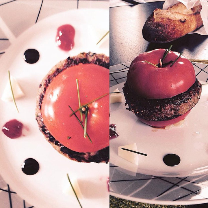 Tomate farcie au pavé de Gones