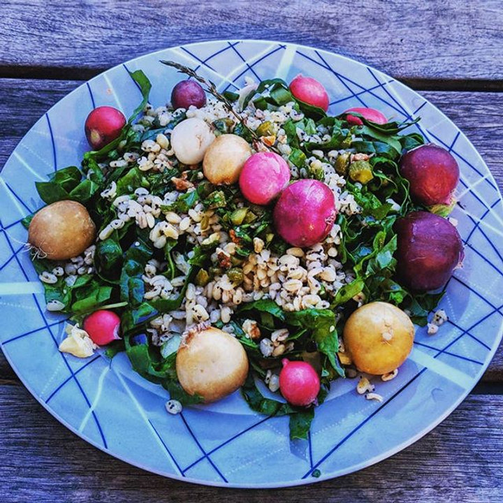 Une assiette haute en couleurs !